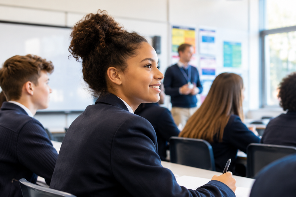 pupils in classroom